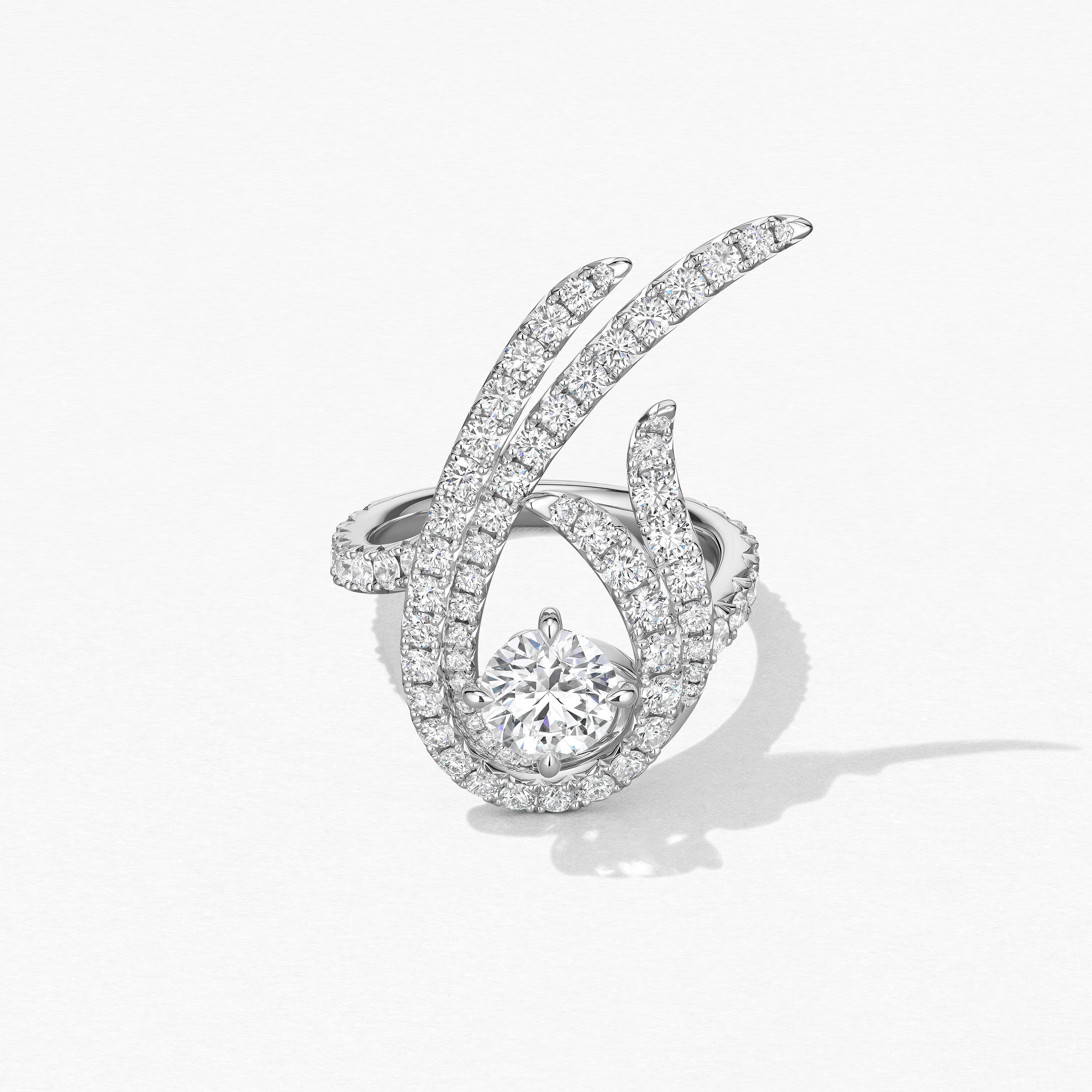 Vela Twisted Cocktail Ring