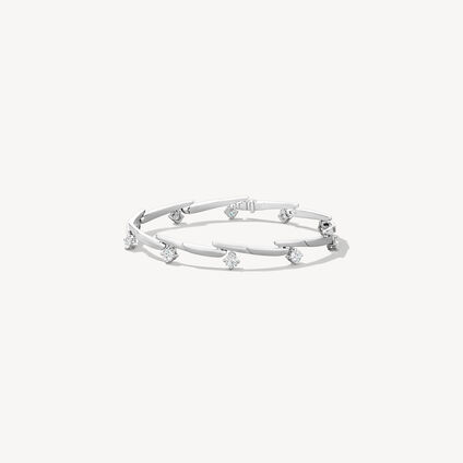 VELA Crossover Bracelet, 18K White Gold, large