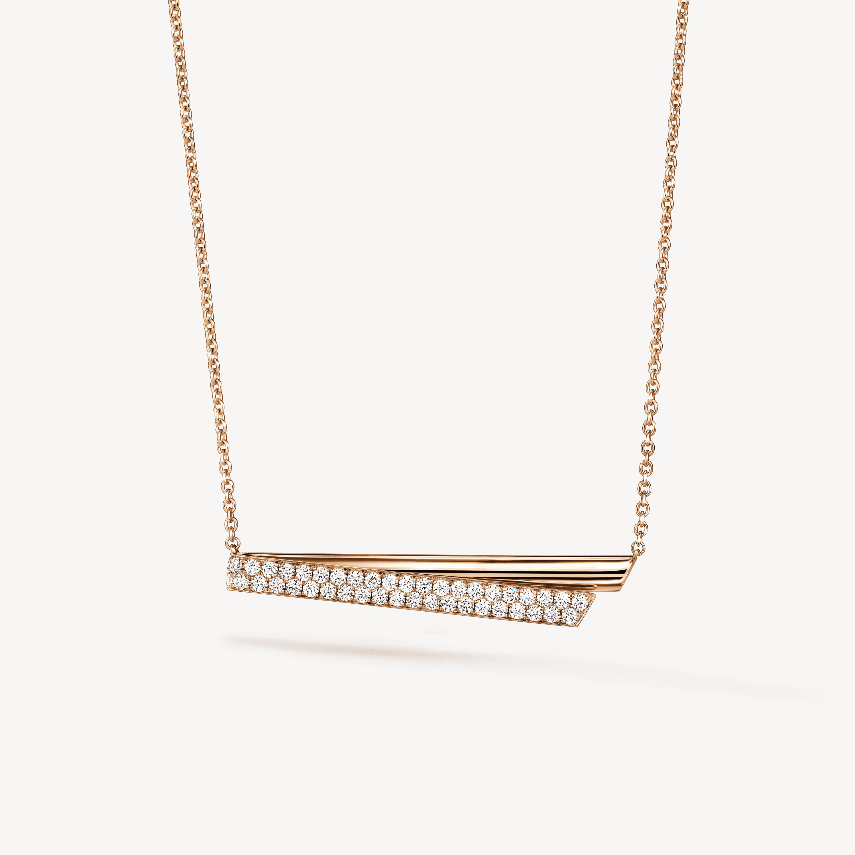 INSIDE/OUT Diamond Flip Pendant Necklace, 18K Rose Gold, large
