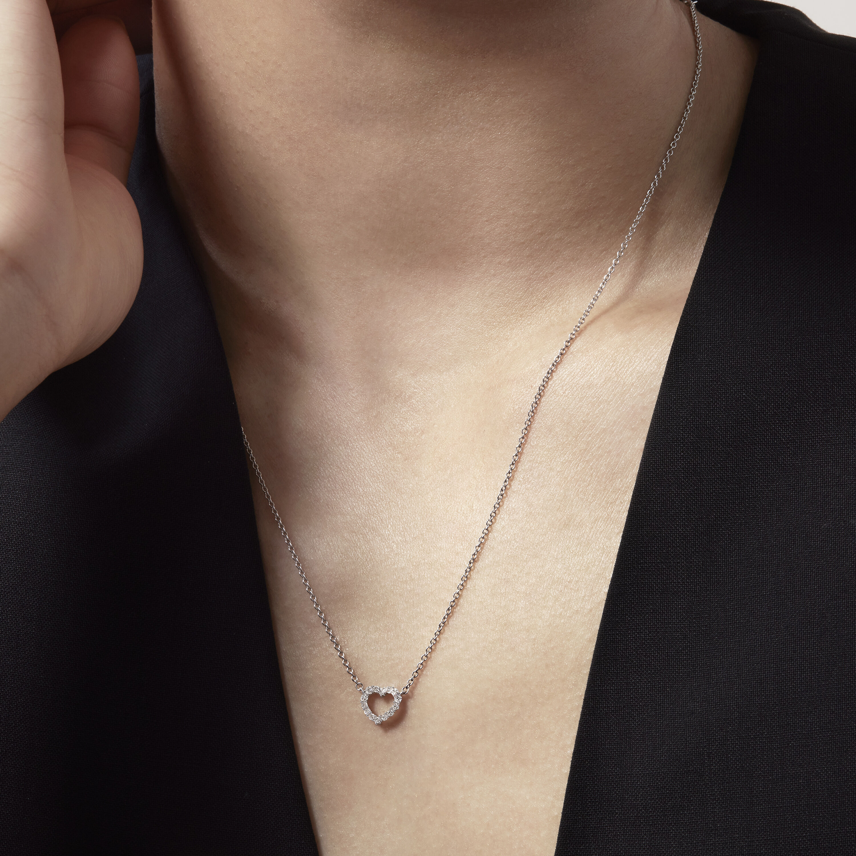 Signature Heart Pendant - Small, 18K Rose Gold, large