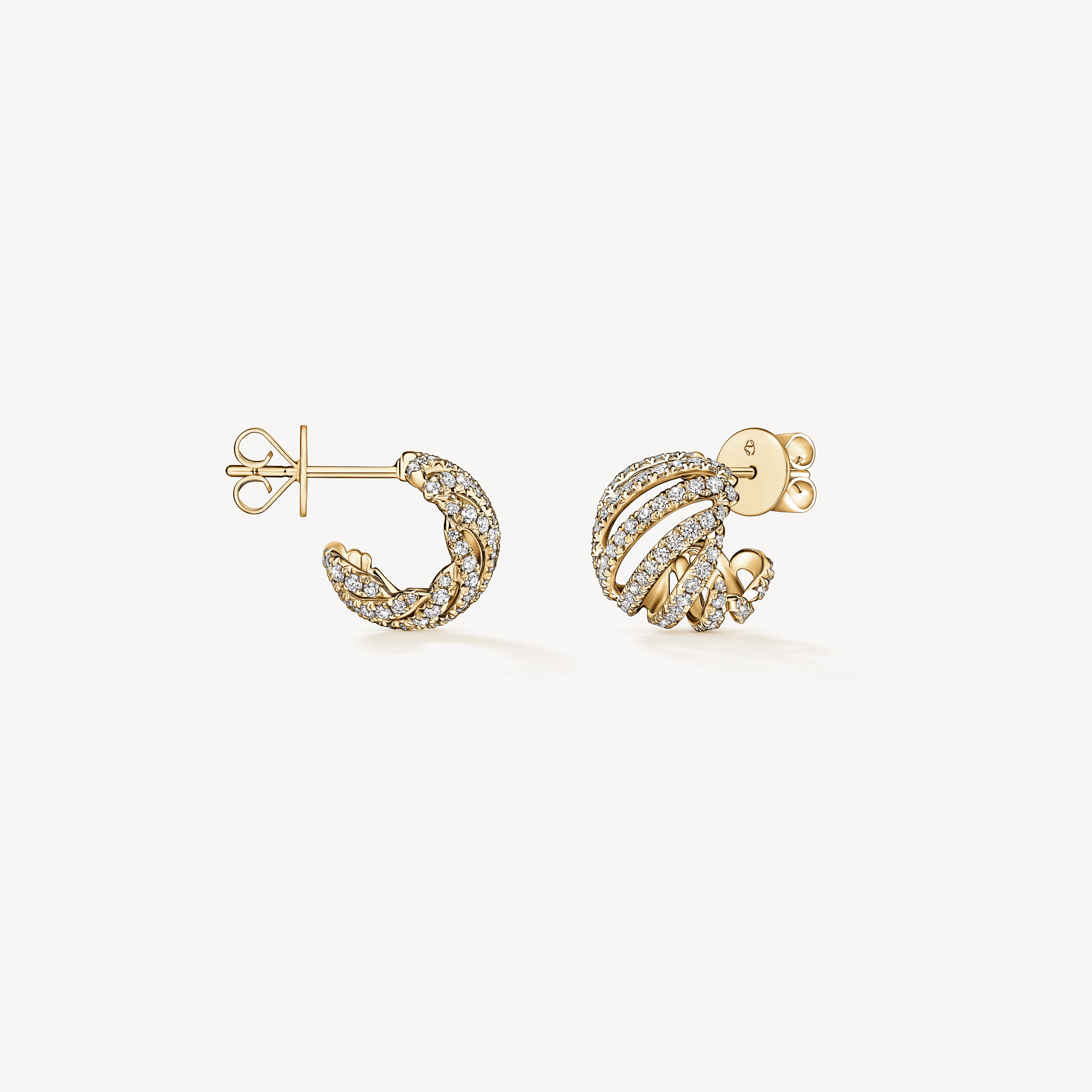VELA Ethereal Huggies, 18K Yellow Gold, large