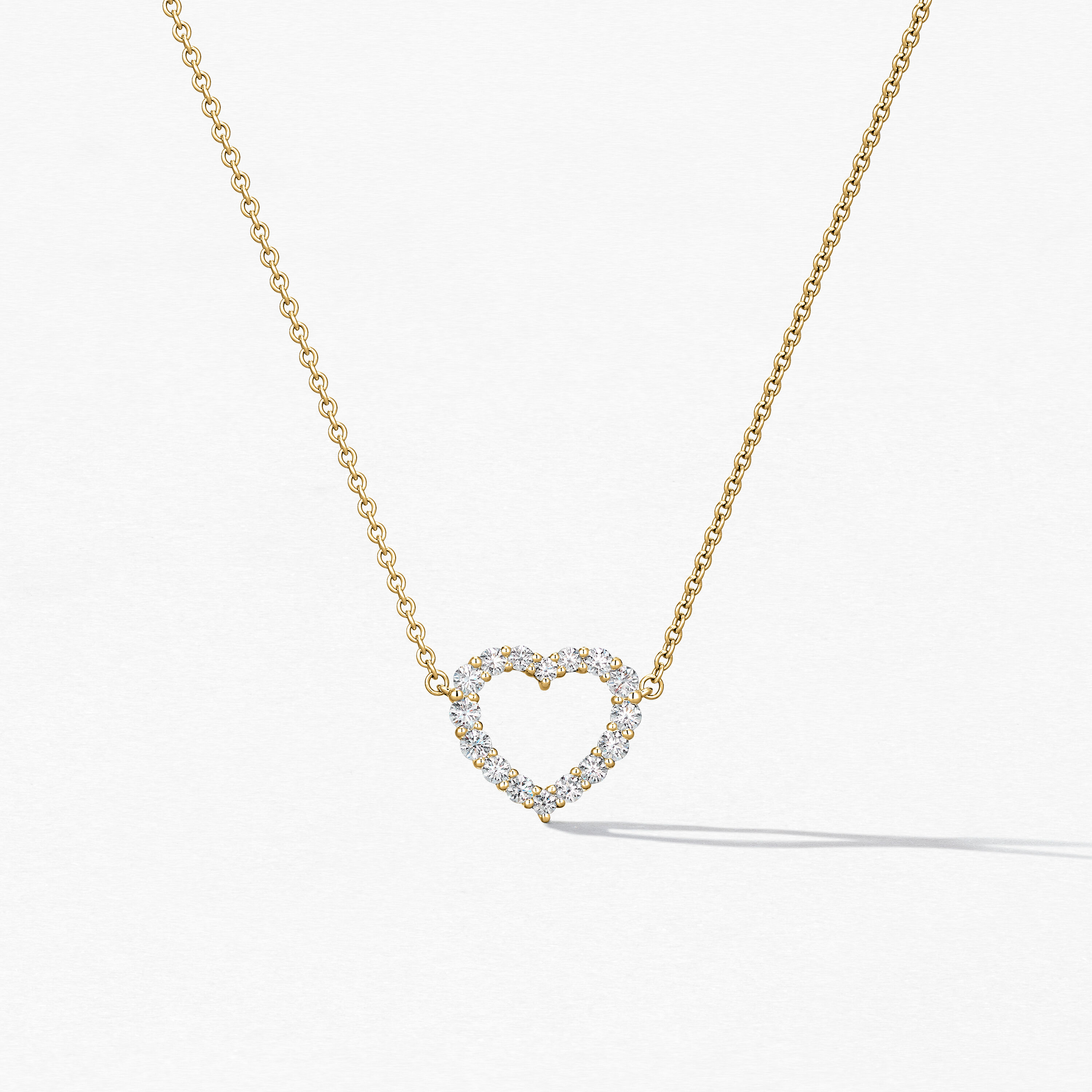 Signature Heart Pendant - Medium, 18K Yellow Gold, large