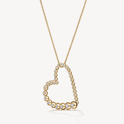 DREAM HEART PENDANT NECKLACE - LARGE, 18K Yellow Gold, large