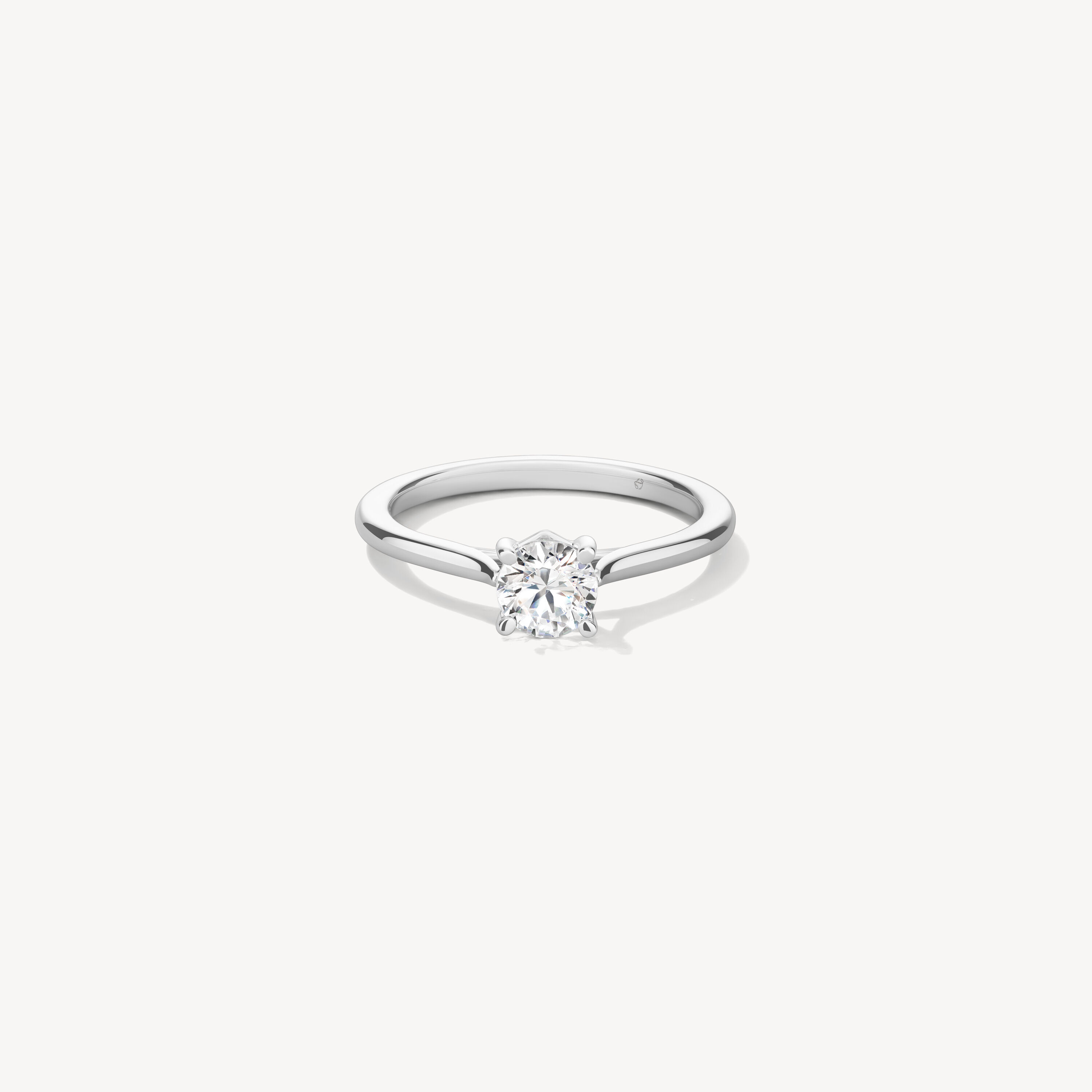 Camilla 4 Prong Engagement Ring, Platinum, large