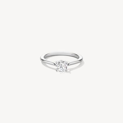 Camilla 4 Prong Engagement Ring, Platinum, large