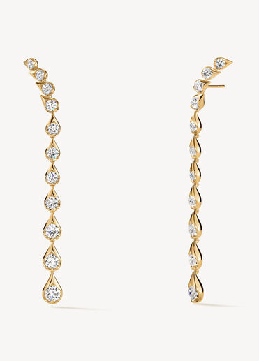 LU Droplet Stiletto Earrings, 18K Yellow Gold LU Droplet Stiletto Earrings, 18K Yellow Gold, large