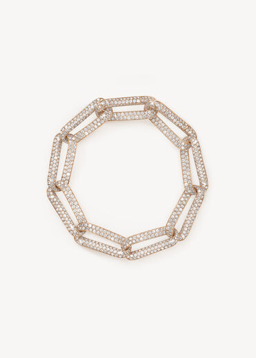 INSIDE/OUT Pavé Link Bracelet, 18K Rose Gold INSIDE/OUT Pavé Link Bracelet, 18K Rose Gold, large