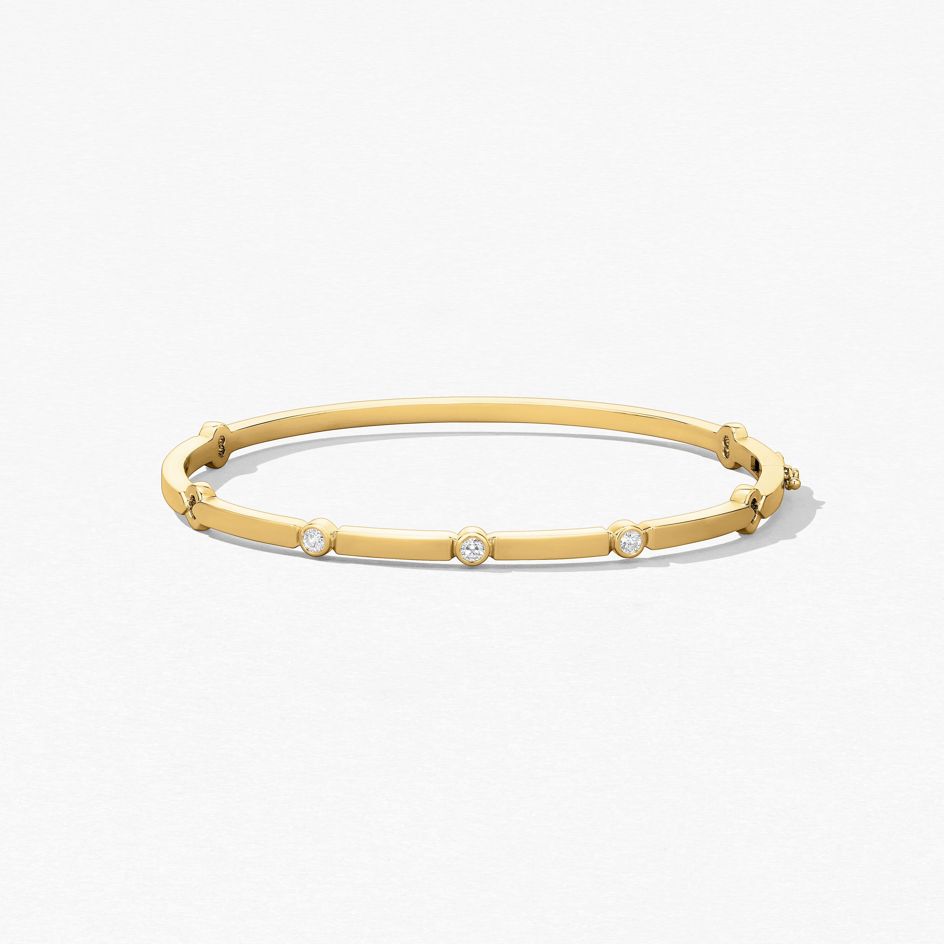 Copley Multi Stone Bangle, 18K Yellow Gold, large