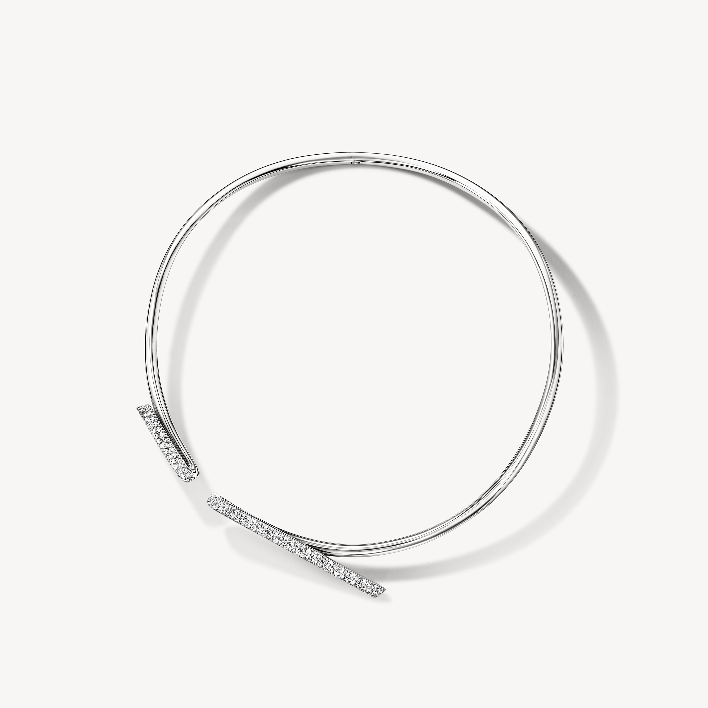 INSIDE/OUT Diamond Flip Choker, 18K White Gold, large