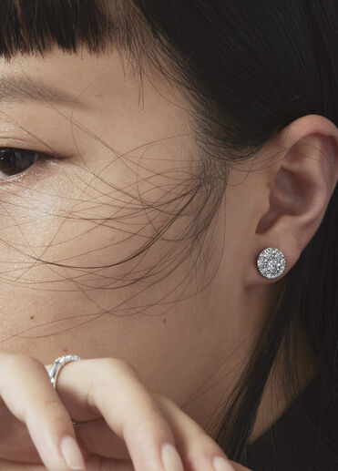 Tessa Diamond Circle Earrings, 18K Rose Gold Tessa Diamond Circle Earrings, 18K Rose Gold, large