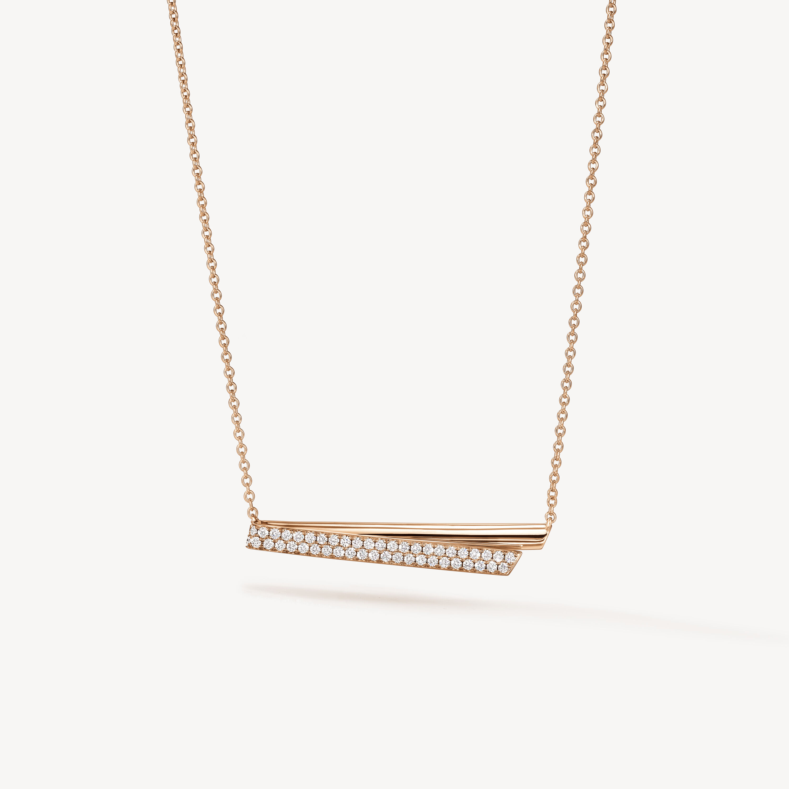 INSIDE/OUT Diamond Flip Pendant Necklace, 18K Rose Gold, large