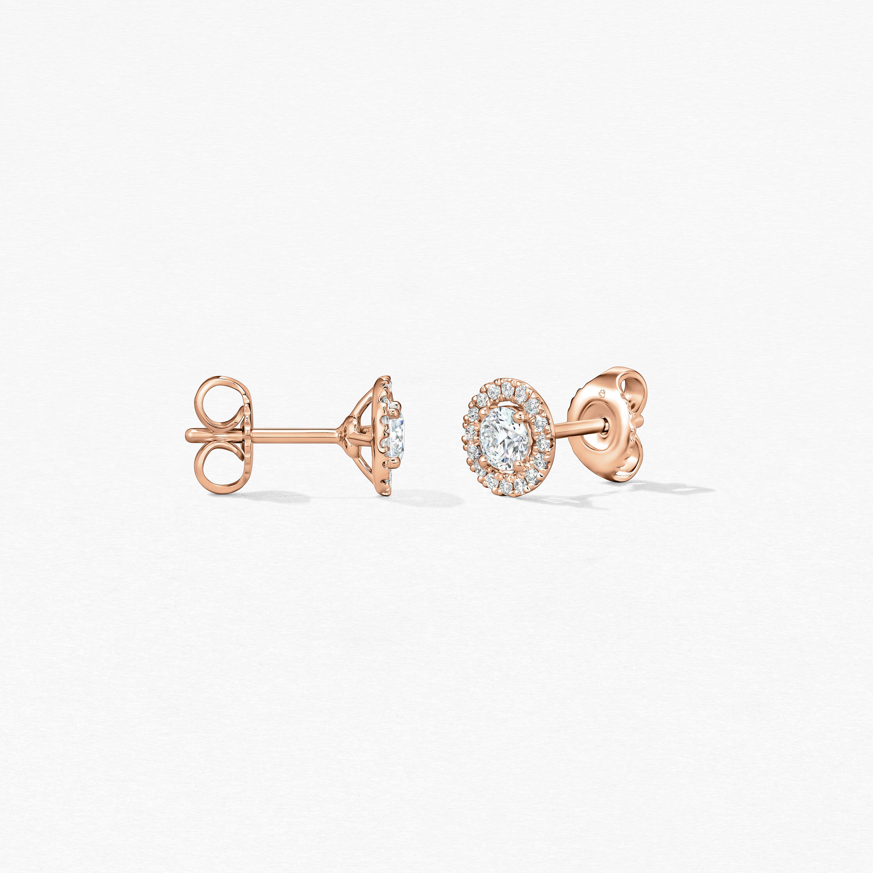 Joy Earrings, 18K Rose Gold, large