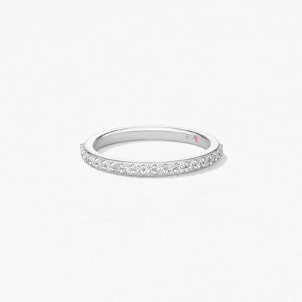Behati Say It Your Way Matching Band, 18K White Gold, large