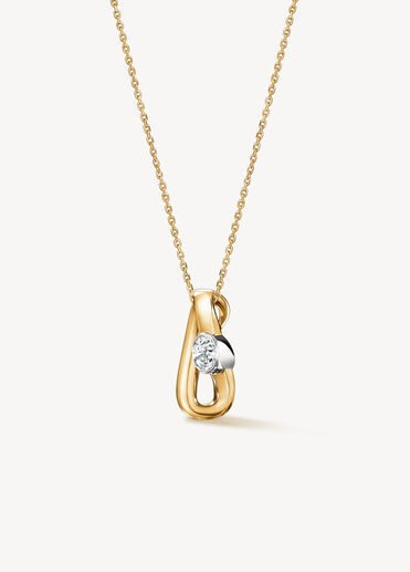 INSIDE/OUT Single Diamond Pendant Necklace,  INSIDE/OUT Single Diamond Pendant Necklace, , large