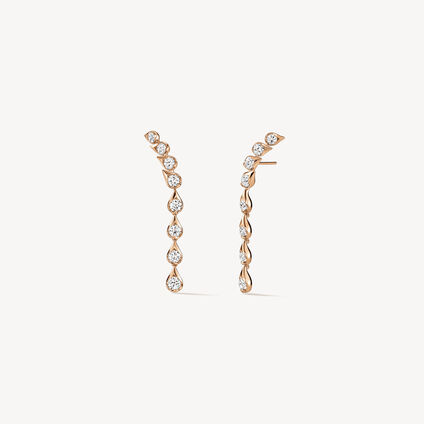 LU DROPLET STILETTO EARRINGS, SMALL, 18K Rose Gold, large