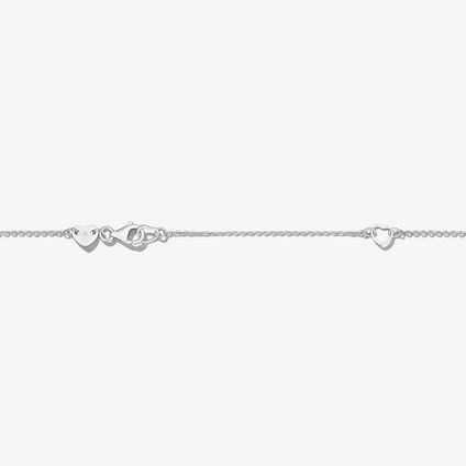 VELA Solitaire Crossover Pendant Necklace, 18K White Gold, large