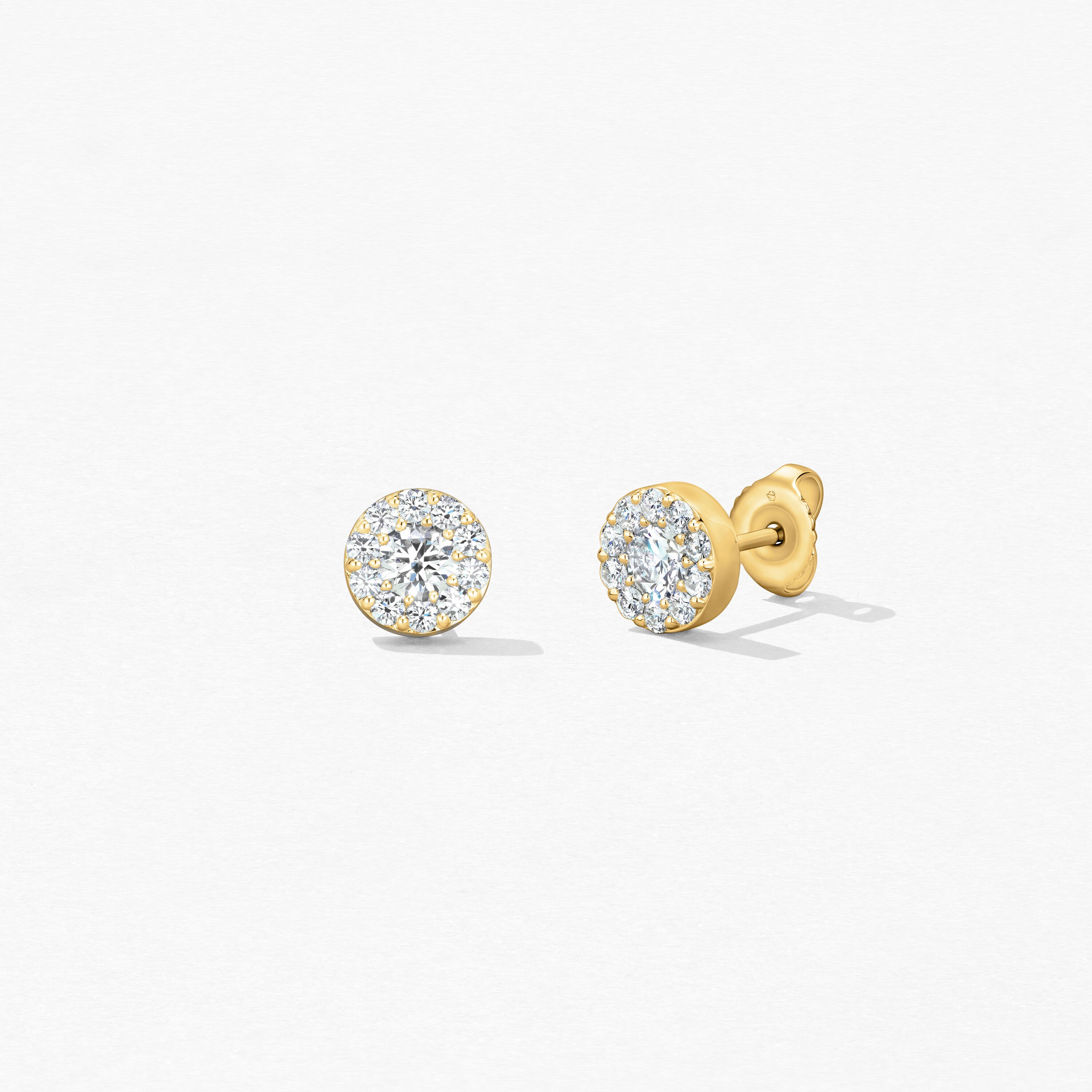 Fulfillment Stud Earrings, 18K Yellow Gold, large