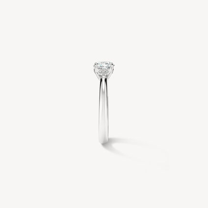 IlLUstrious Hidden Halo Engagement Ring, Platinum, large