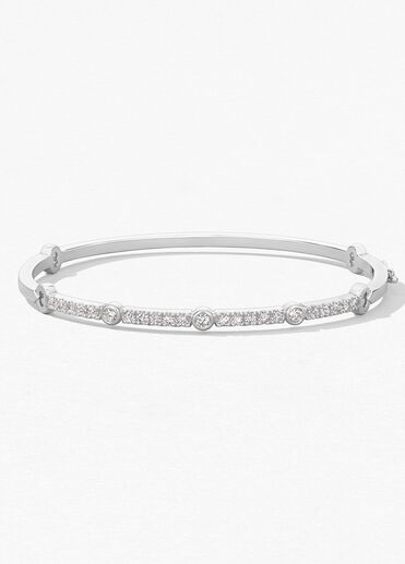 Copley Diamond Bangle, 18K White Gold Copley Diamond Bangle, 18K White Gold, large