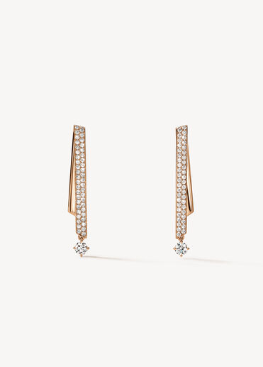 INSIDE/OUT Diamond Stiletto Flip Petite Earrings, 18K Rose Gold INSIDE/OUT Diamond Stiletto Flip Petite Earrings, 18K Rose Gold, large