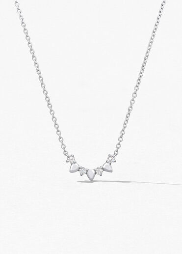 Aerial Solar Eclipse Pendant, 18K White Gold Aerial Solar Eclipse Pendant, 18K White Gold, large