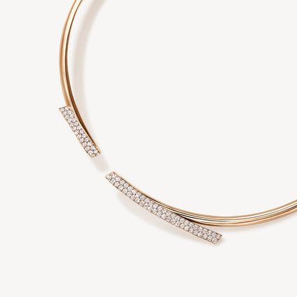 INSIDE/OUT Diamond Flip Choker, 18K Rose Gold, large