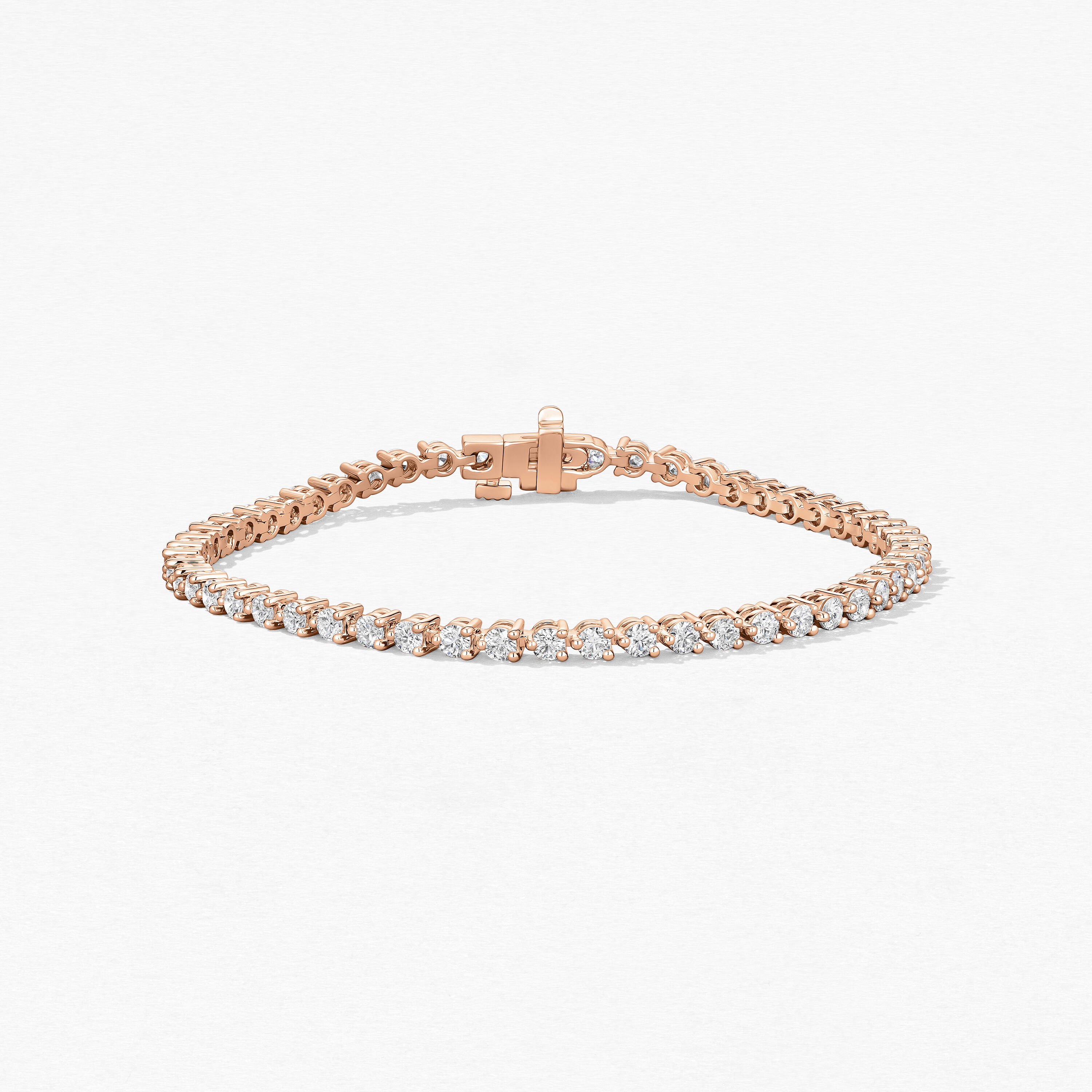 Temptation Three-Prong Bracelet, 18K Rose Gold, large