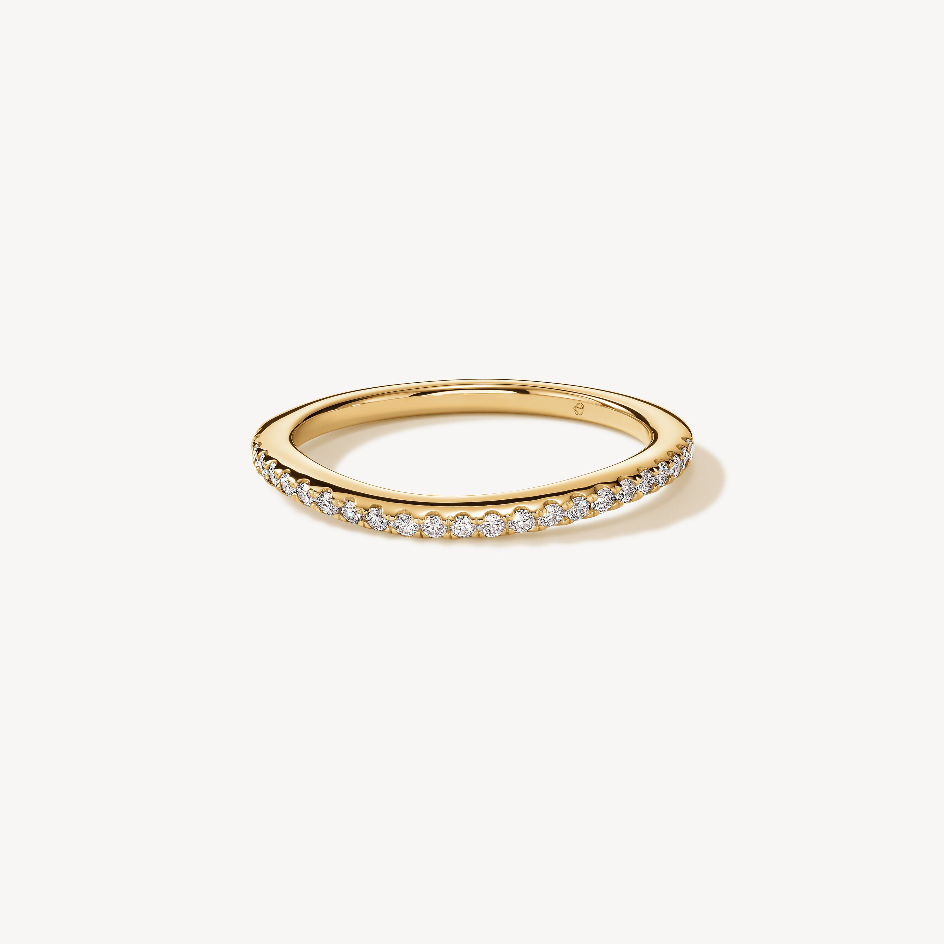 Transcend Premier Curved Diamond Band, 18K Yellow Gold, large