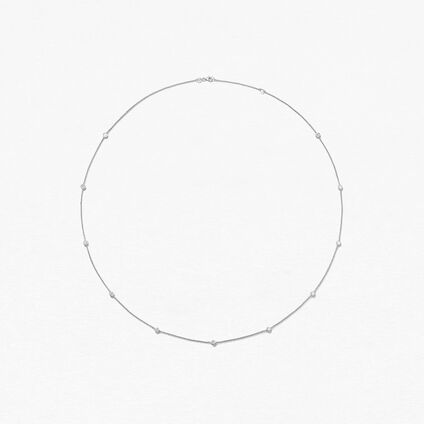 Signature Bezels By The Yard 11 Stone, 18K White Gold, large
