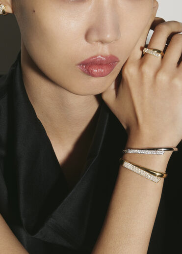 INSIDE/OUT Diamond Flip Huggies, 18K Rose Gold INSIDE/OUT Diamond Flip Huggies, 18K Rose Gold, large