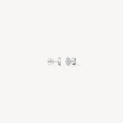 Tessa Diamond Navette Earrings, 18K White Gold, large