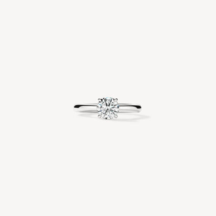 IlLUstrious Hidden Halo Engagement Ring, Platinum, large