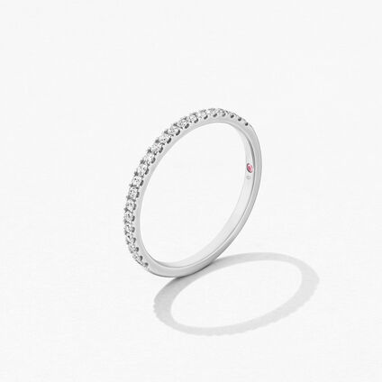 Sloane Wedding Band, 18K White Gold, large