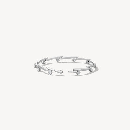 VELA Crossover Bracelet, 18K White Gold, large