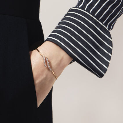 Lorelei Ribbon Flexi Bangle, 18K White Gold Lorelei Ribbon Flexi Bangle, 18K White Gold, large