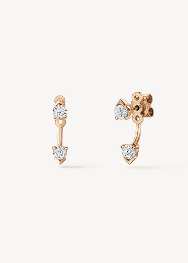 AERIAL Floating Ear Jackets, 18K Rose Gold AERIAL Floating Ear Jackets, 18K Rose Gold, large