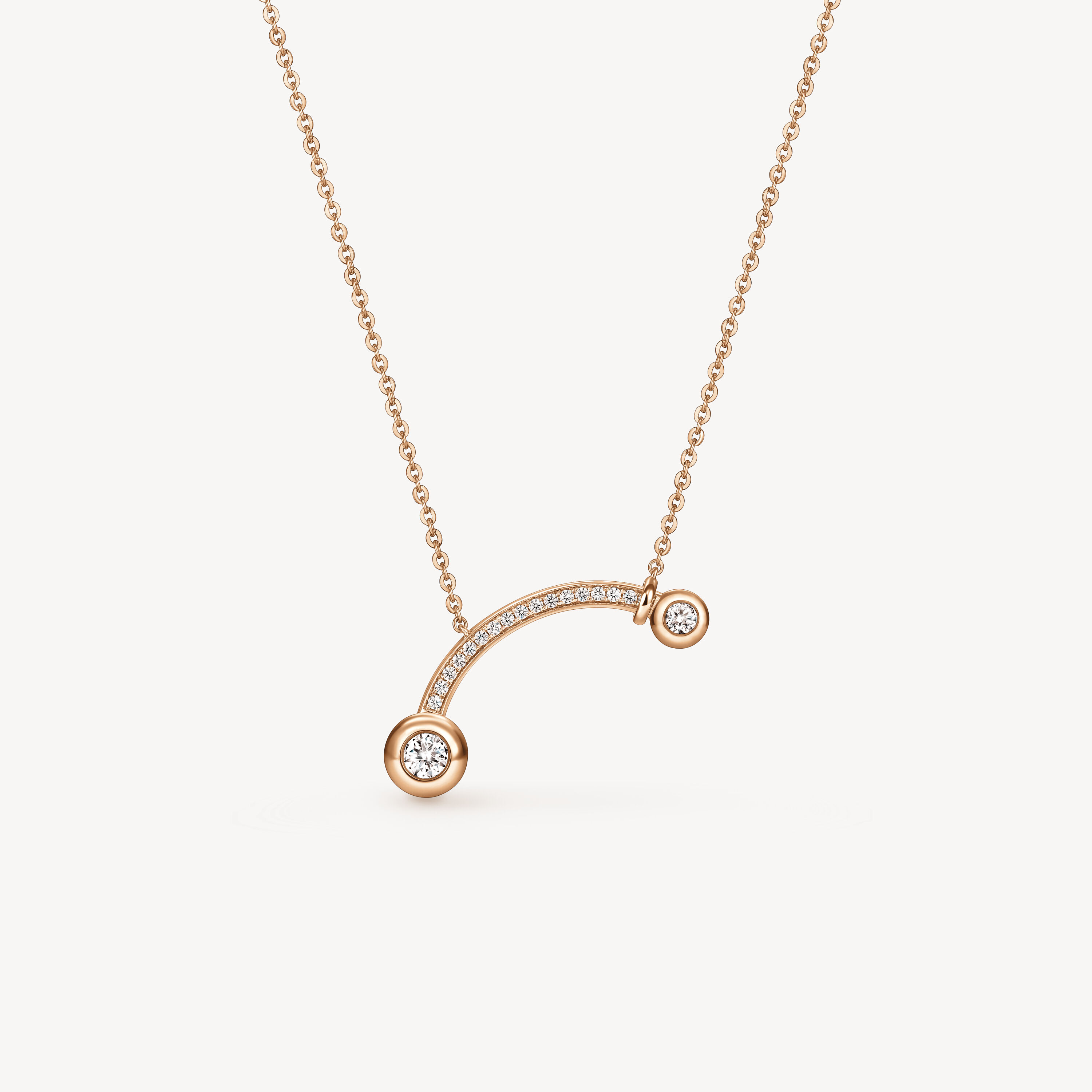 DREAM COMET PENDANT NECKLACE, 18K Rose Gold, large