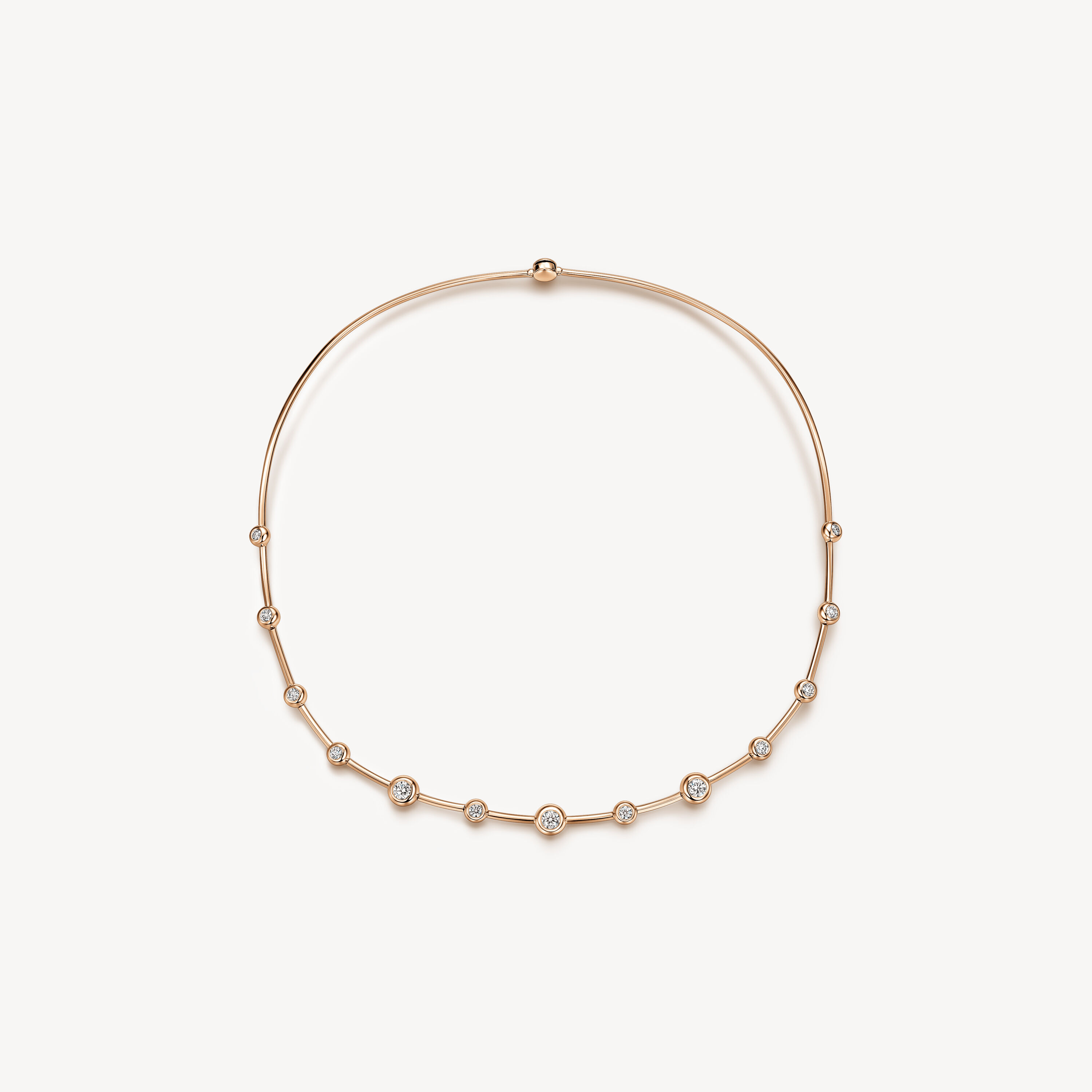 Dream Floating Choker, 18K Rose Gold, large
