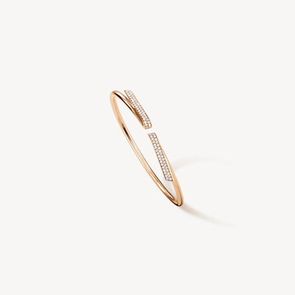 INSIDE/OUT Diamond Flexi Bangle, 18K Rose Gold, large