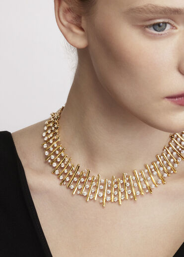 BARRE Multi-Row Choker, 18K White Gold BARRE Multi-Row Choker, 18K White Gold, large