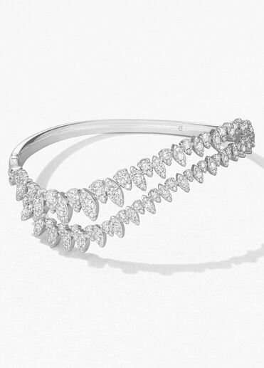 Aerial Twisted Dewdrop Bangle,  Aerial Twisted Dewdrop Bangle, , large