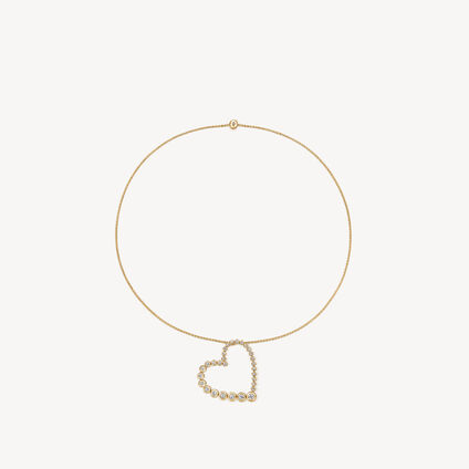 DREAM HEART PENDANT NECKLACE - LARGE, 18K Yellow Gold, large