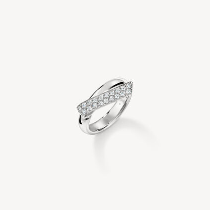 INSIDE/OUT Diamond Flip Ring, 18K White Gold, large