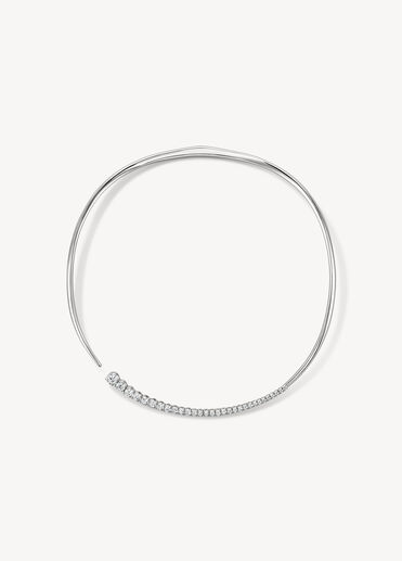 Icicle Diamond Choker, 18K White Gold Icicle Diamond Choker, 18K White Gold, large