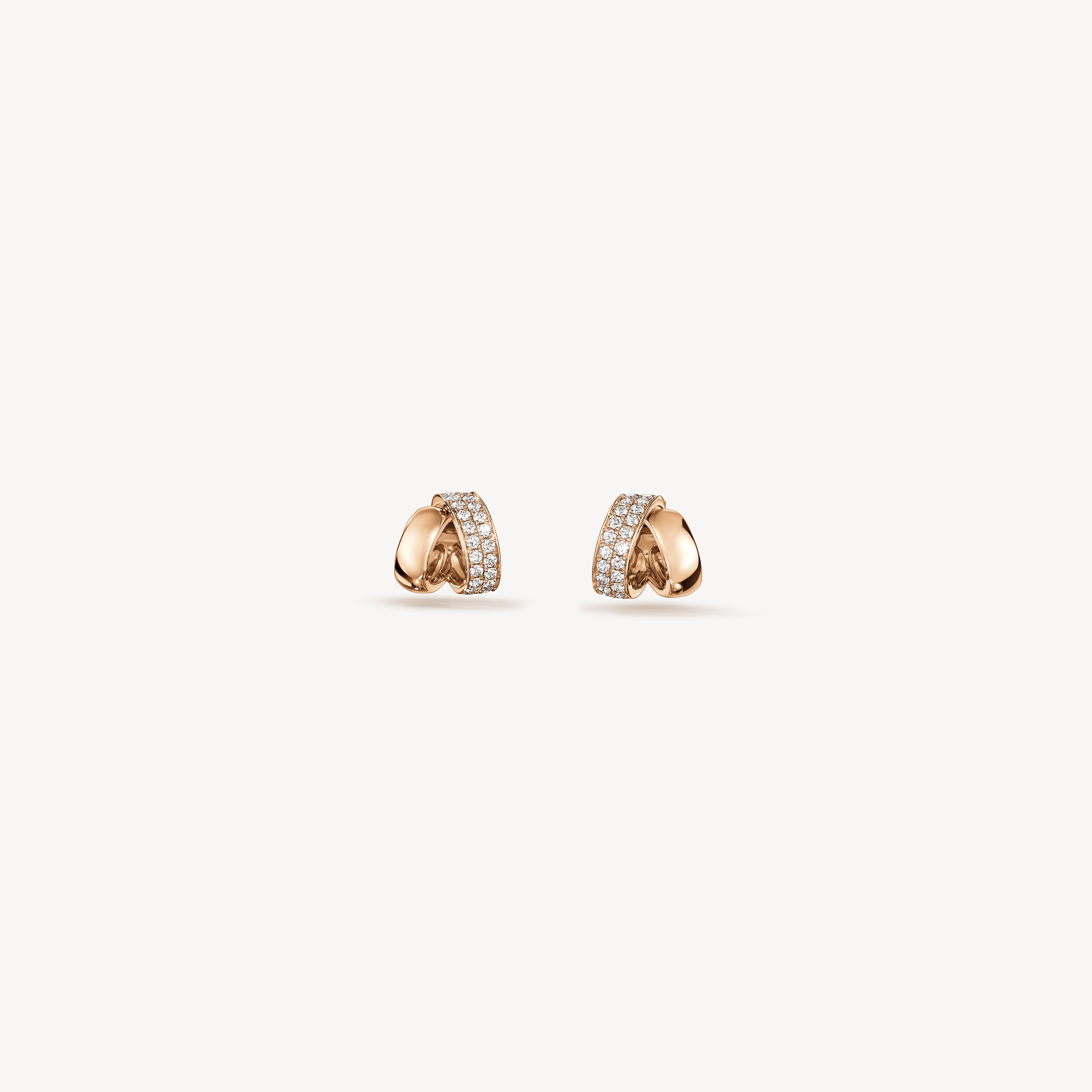 INSIDE/OUT Diamond Flip Earrings - Small, 18K Rose Gold, large