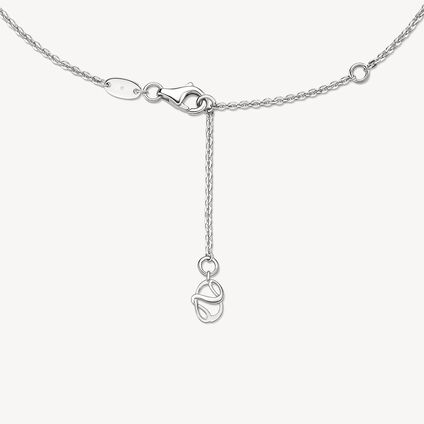Copley Pavé Diamond Pendant Necklace, 18K White Gold & Rose Gold, large