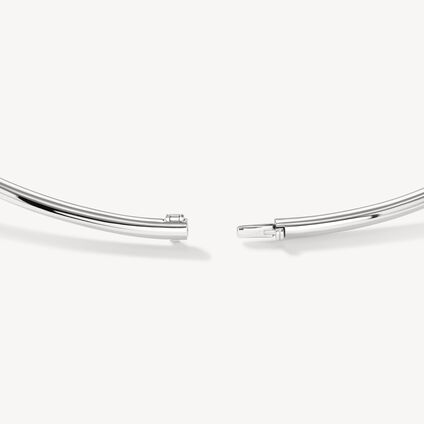 BARRE Floating Diamond Choker , 18K White Gold, large