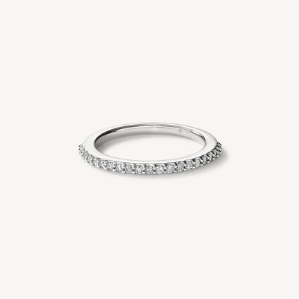 Camilla Diamond Band, 18K White Gold, large