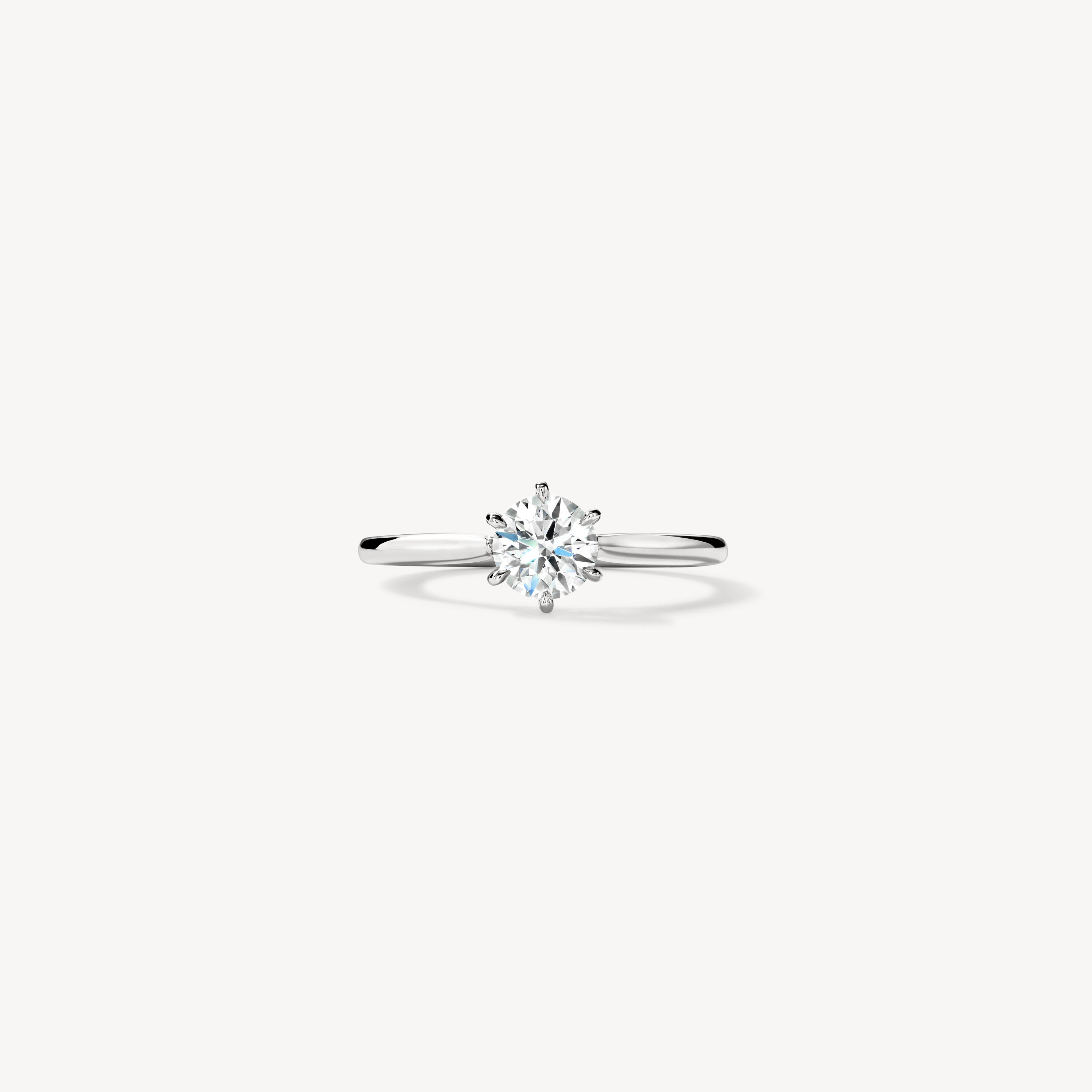 Camilla 6 Prong Engagement Ring, Platinum, large