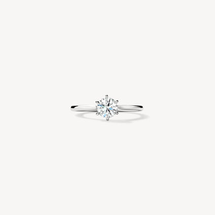 Camilla 6 Prong Engagement Ring, Platinum, large